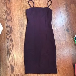 🚺Burgundy forever 21 dress NEVER WORN W/ TAG🚺